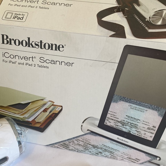 BROOKSTONE iCONVERT SCANNER FOR APPLE iPAD AND iPAD 2 TABLETS - Picture 6 of 11